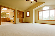 Residential clean living room carpet