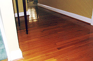 sand free wood floor cleaning example